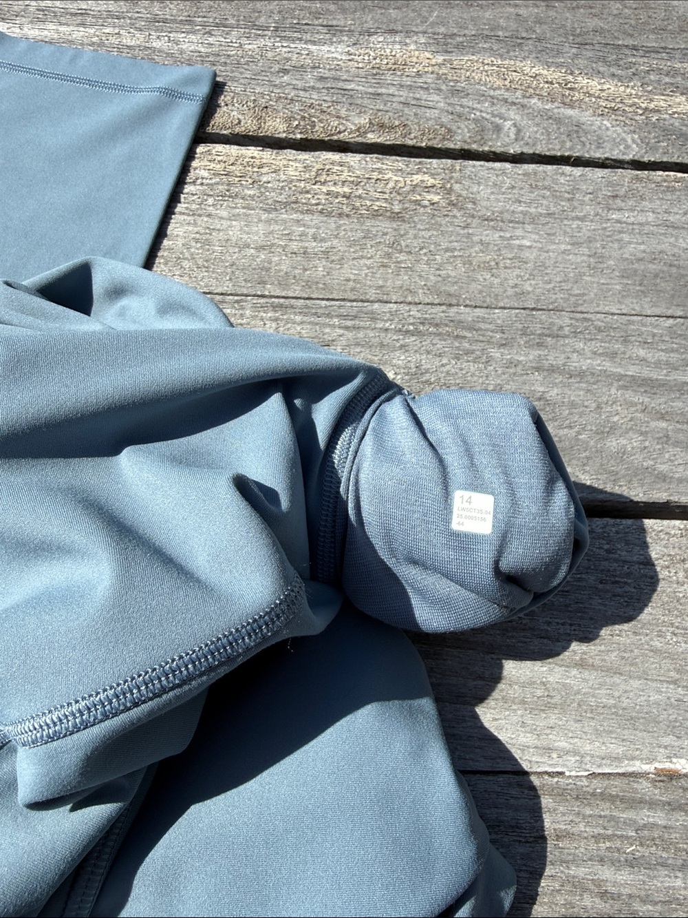 Lululemon BUNDLE Align HR 25" Leggings Steel Blue SIZE 14 ➕ Scrunchie NWT 💙 - Picture 5 of 5